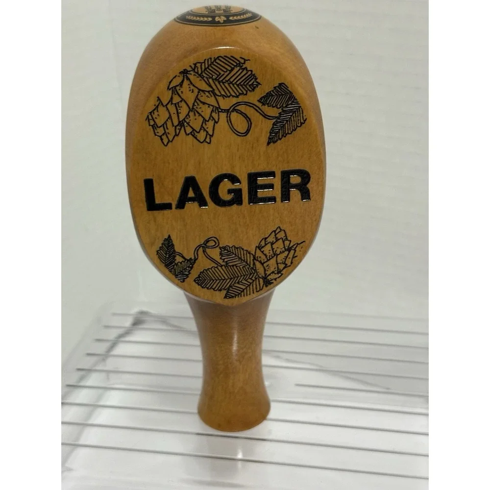 Beer Tap Handle – 6.50'' Natural Wood‎ Lager Tap Handle for Draft Bar System